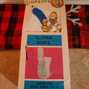 New in box Simpson’s Adult slipper socks